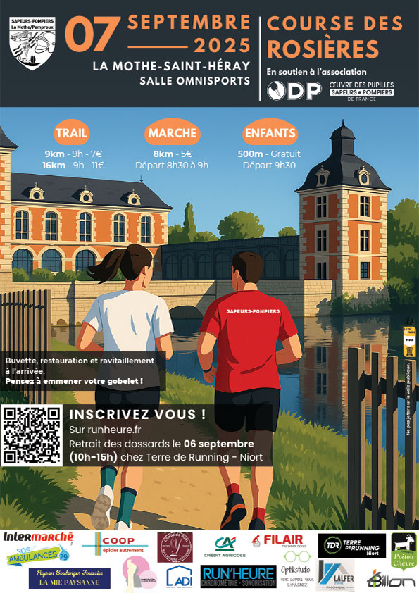 Trail des rosières de 9 km à la Mothe Saint Hérault pour Amélie